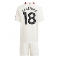 Echipament fotbal Manchester United Casemiro #18 Tricou Treilea 2023-24 pentru copii maneca scurta (+ Pantaloni scurti)